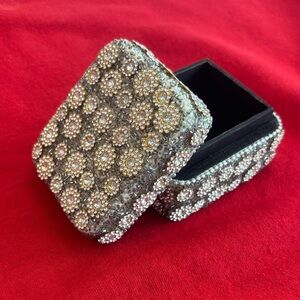 Silver and Gold Decorative Box- jewelry box